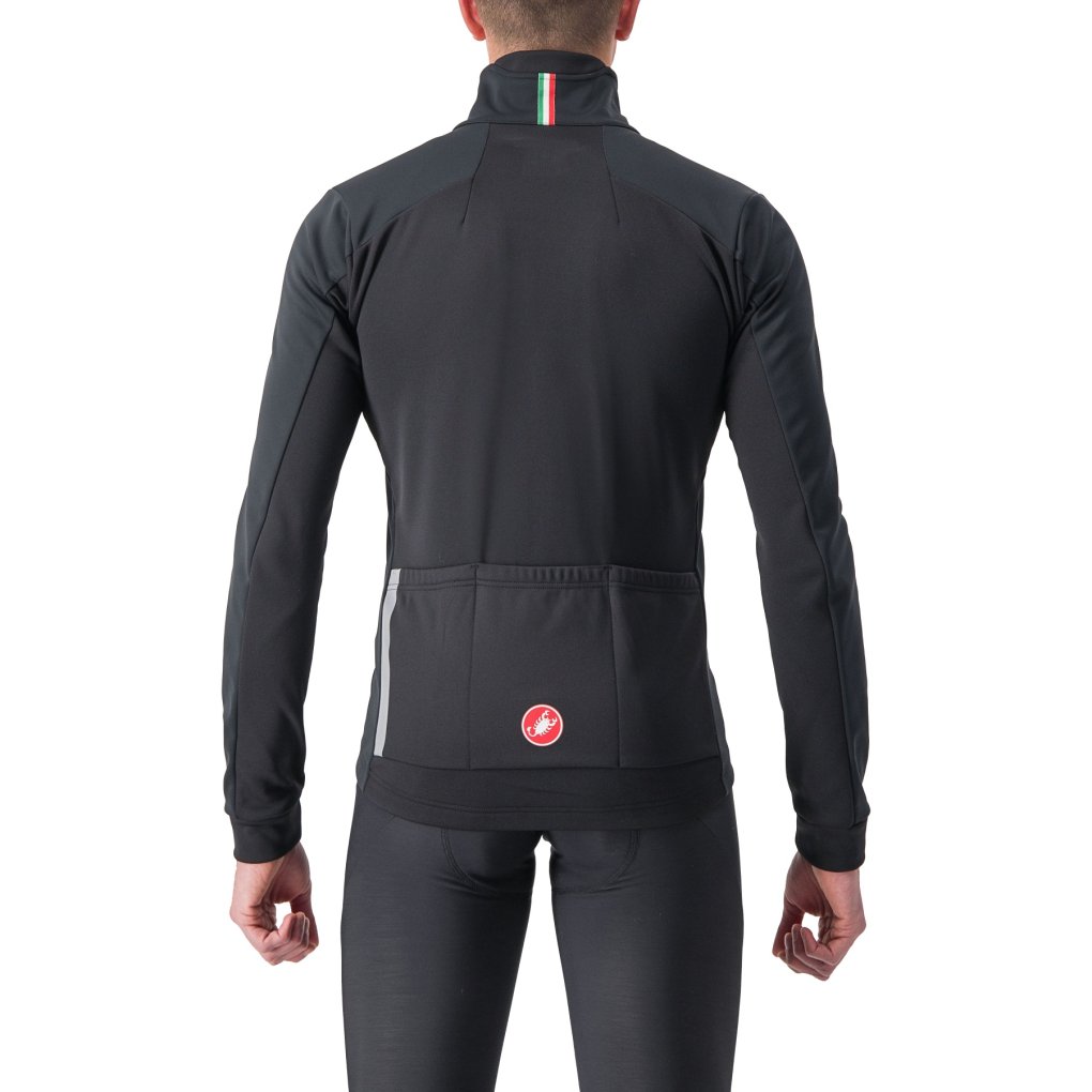 Castelli Entrata Jacket Men - light black/red 085