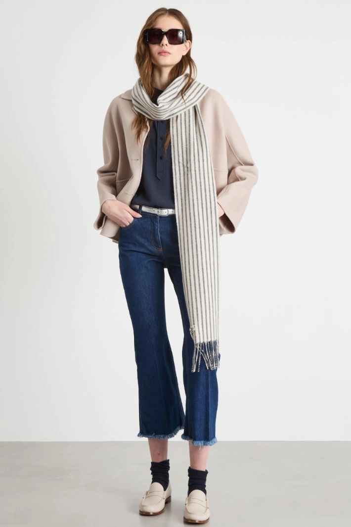 Cropped jeans - BLUE