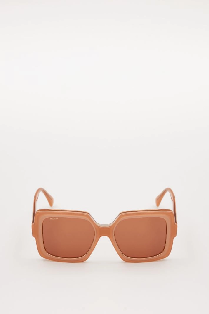 Oversized square sunglasses - ANTIQUE PINK