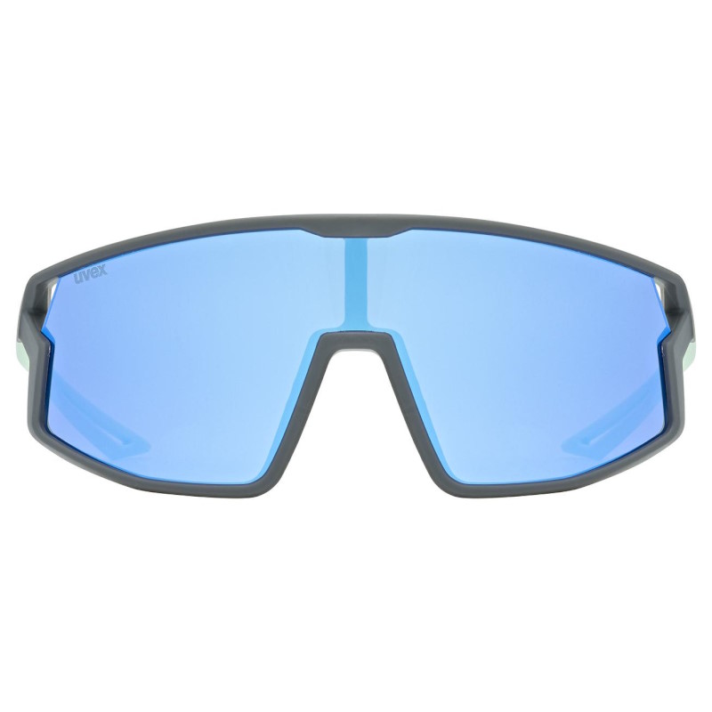 Uvex skyryse jr. Cycling Glasses Kids - grey-green mattt/mirror blue