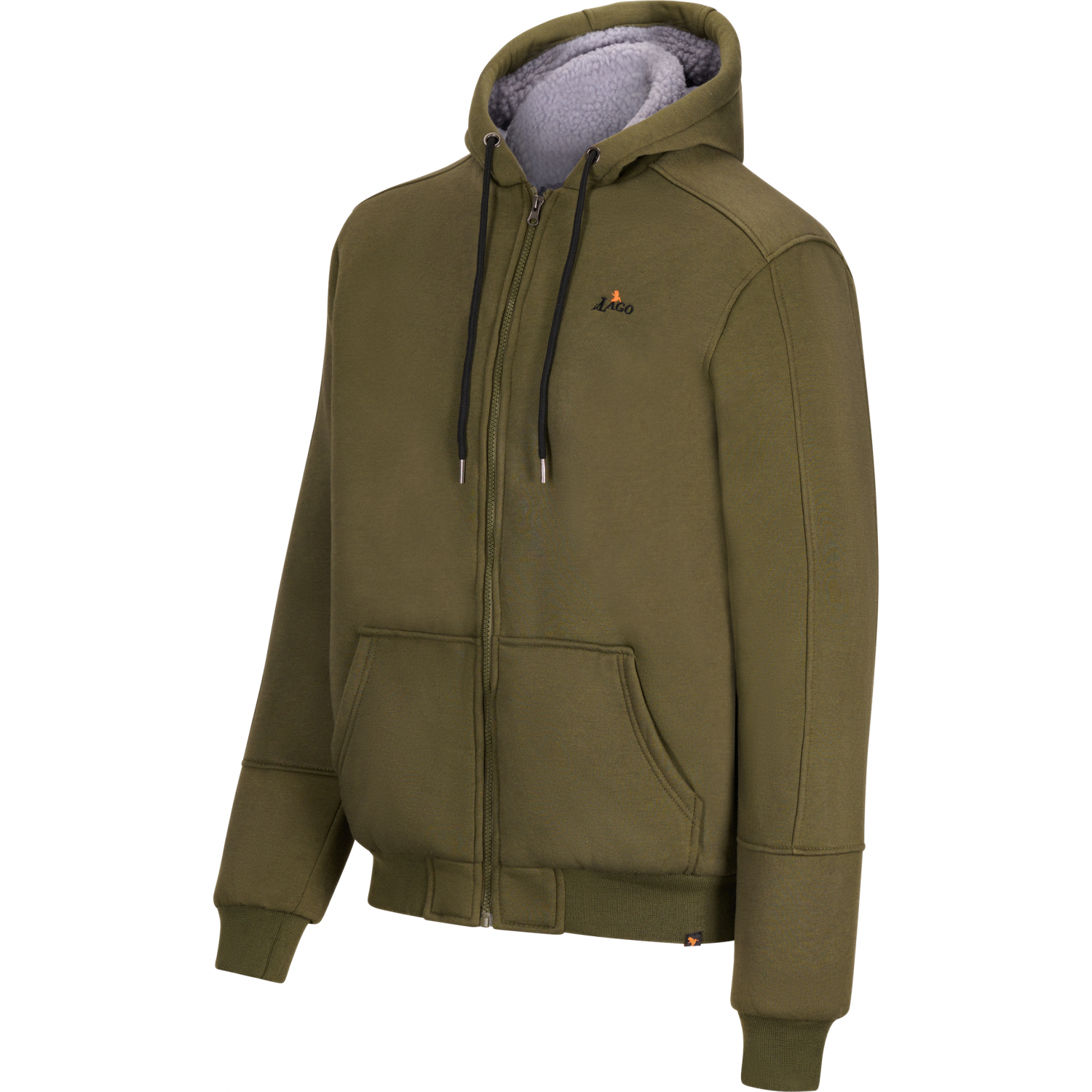 il Lago Basic Teddy Sweat Jacket Spirit Men (Olive)