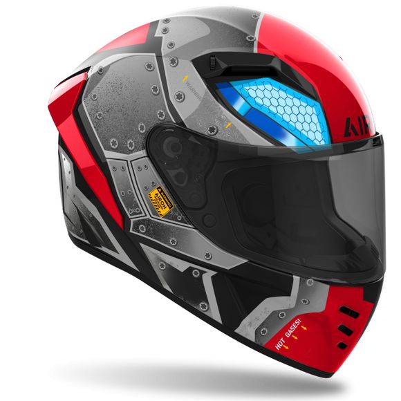 Airoh CONNOR Full-Face Helmet - BOT - Red / GreyRef: AR1326