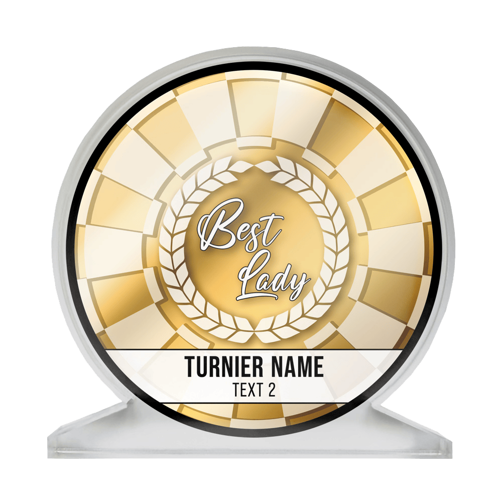 Acrylglas Pokal mit Wunschdruck