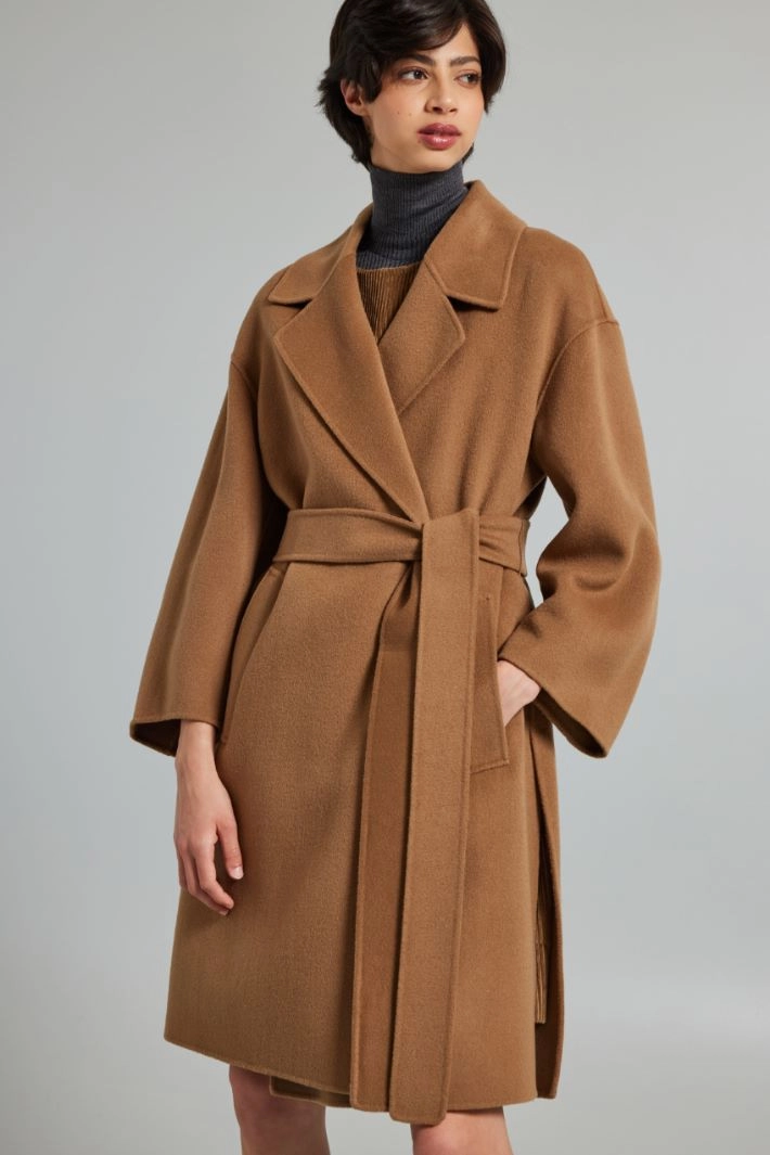 Double cloth coat - CAMEL