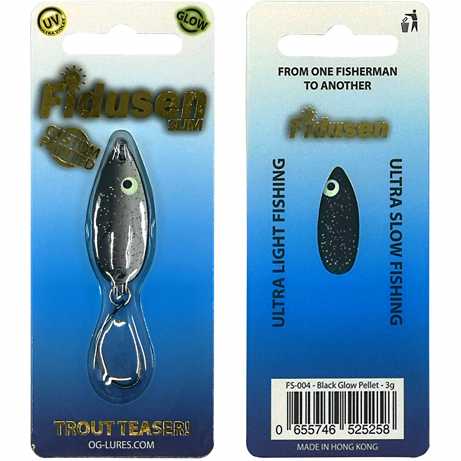 Westin Micro Bait Fidusen Slim (Black Glow Pellet)