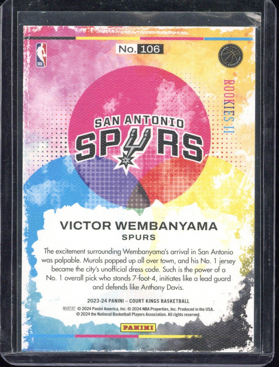 2023-24 Panini Court Kings Victor Wembanyama #106