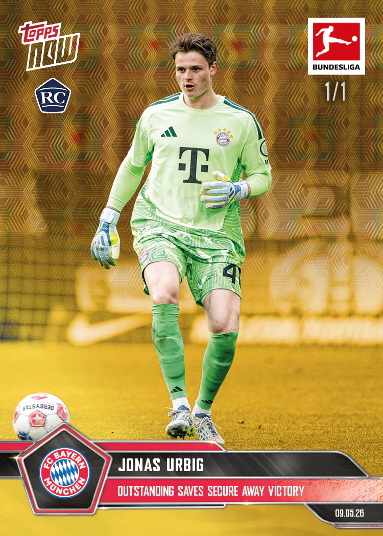 Jonas Urbig - 2025-26 Bundesliga Topps NOW® - Card 190