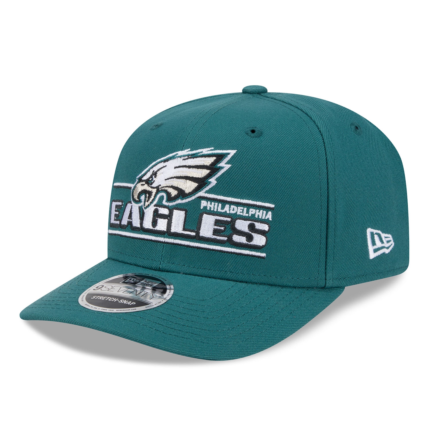 Philadelphia Eagles NFL Stated 9SEVENTY Stretch-Snap Cap Green