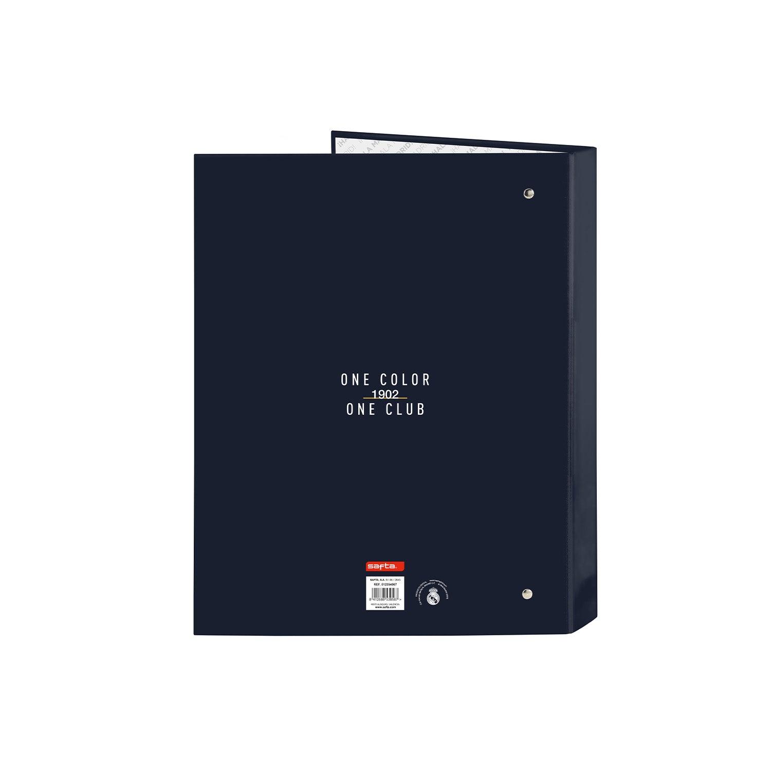 4 Ring Binder White/Gold