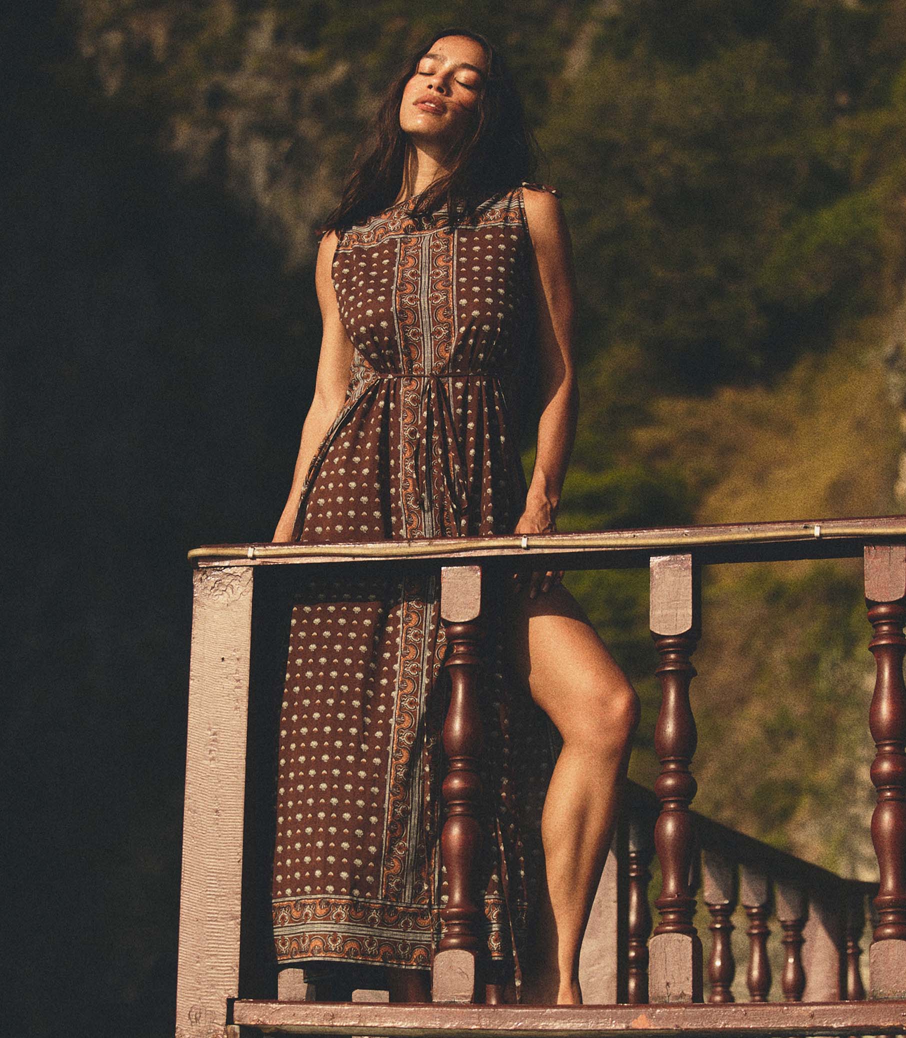 Amarante Midi Dress - Terre Foulard de la Mer