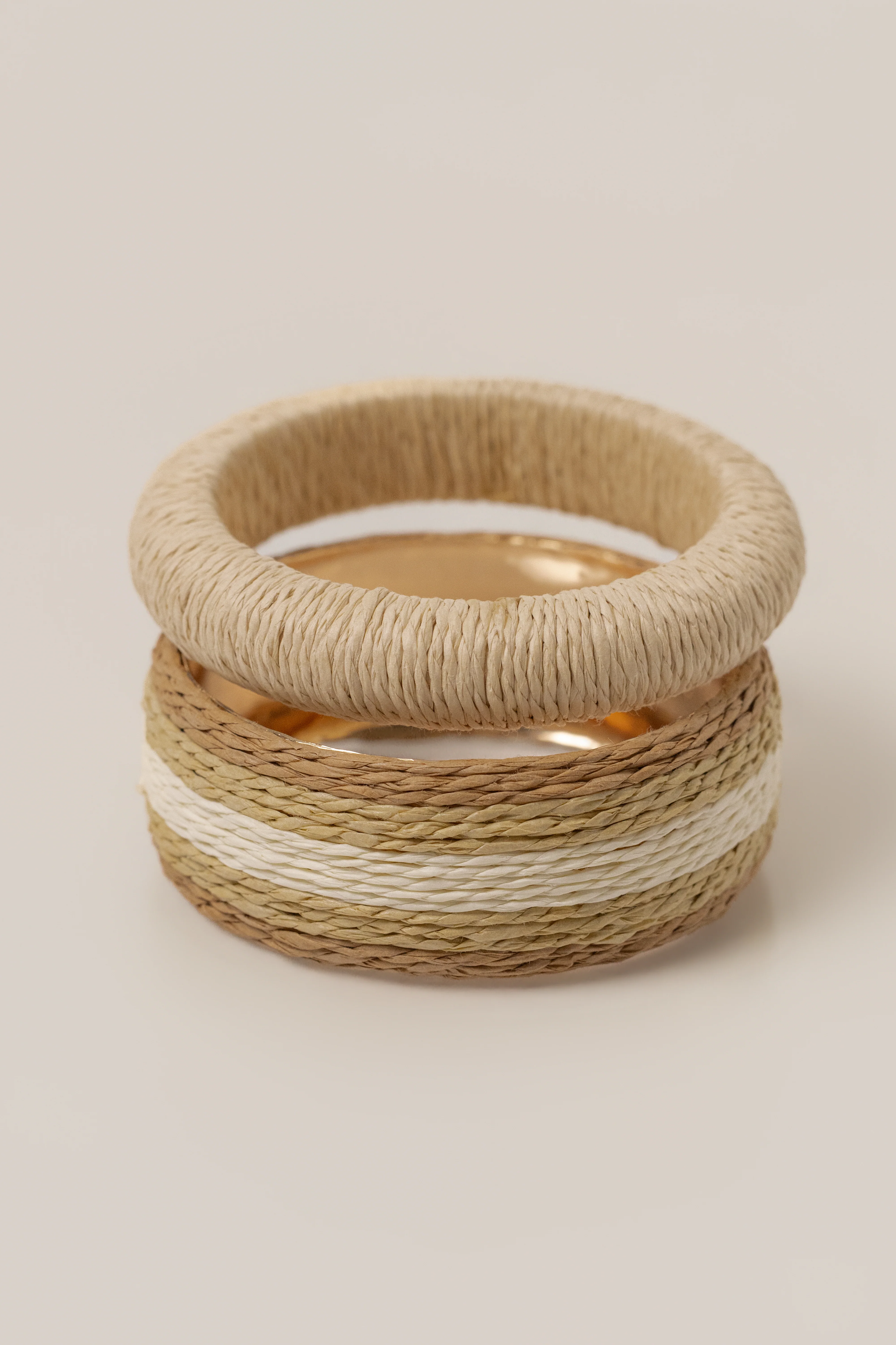 Natural Clear Coast Bangle Set