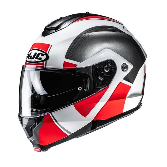 Casque modulable HJC C91N - JYN - Blanc / RougeRef : HJ1384