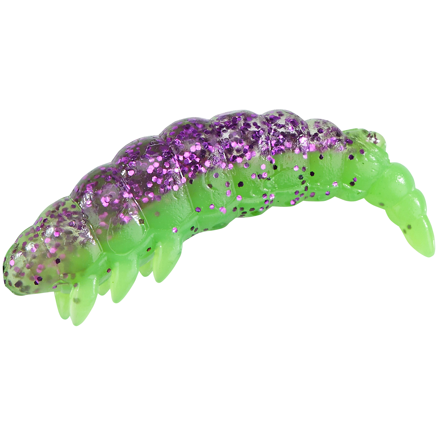 Balzer Larva Trout Atttack (Purple Chartreuse)