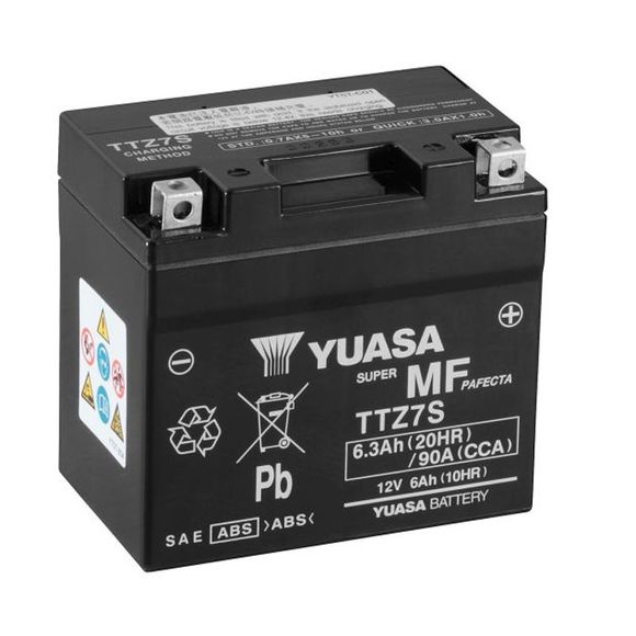 Yuasa YTZ7S Battery Closed Type Acid Maintenance FreeRef: ttz7s -y-
