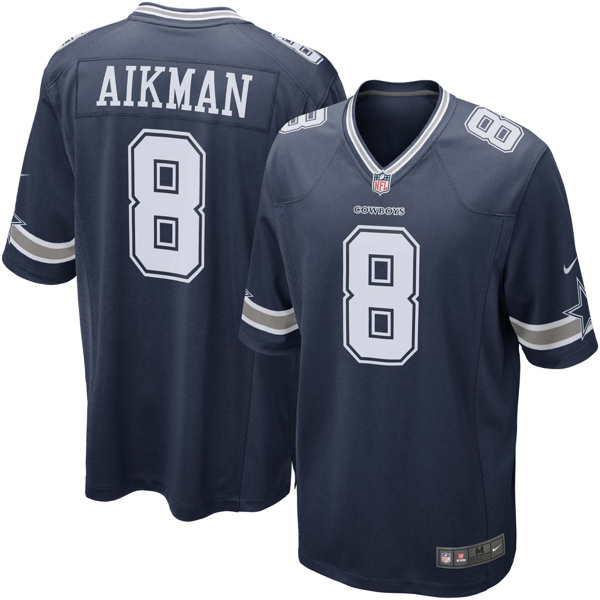 Troy Aikman #8 Dallas Cowboys Nike Game NFL Jersey Navy