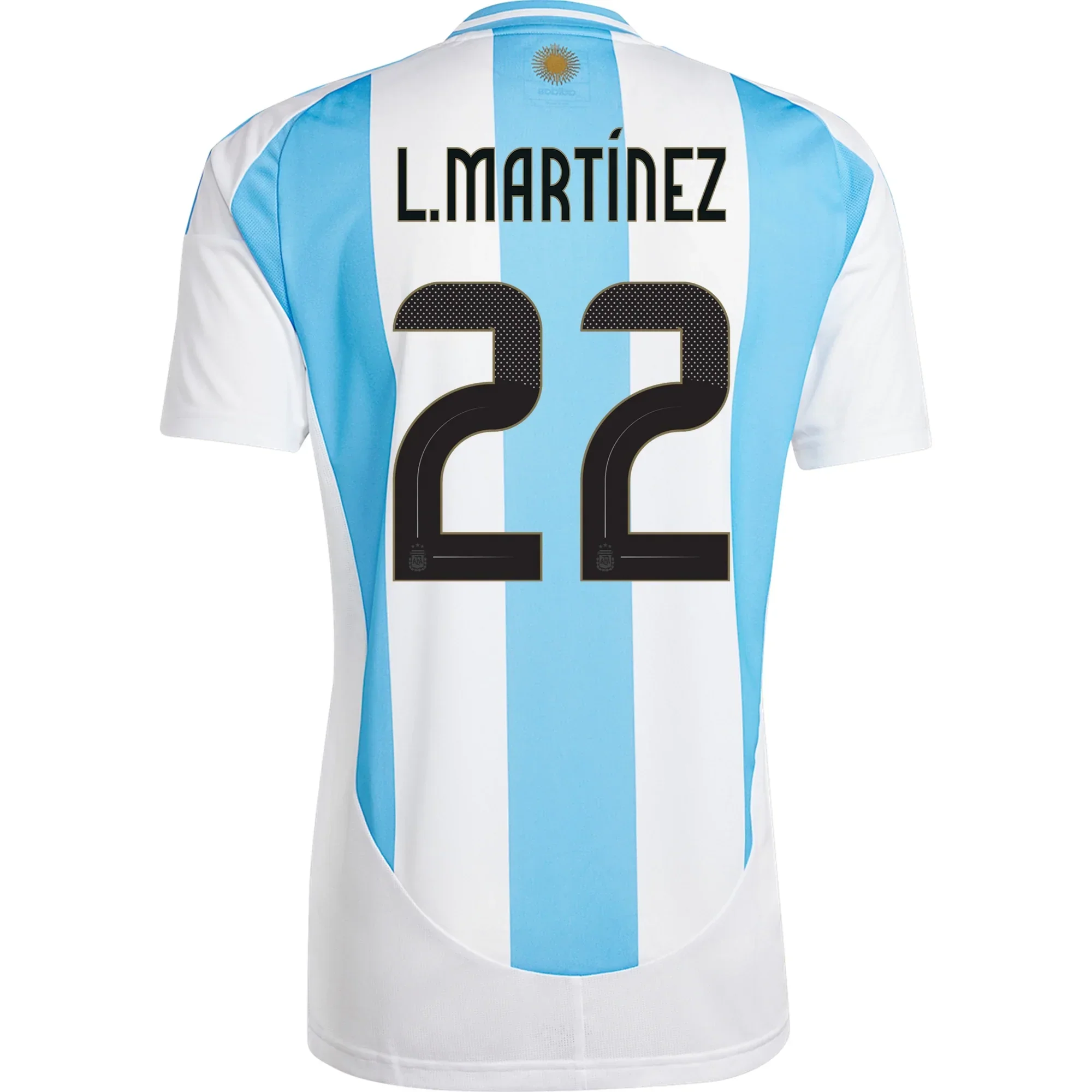 Argentina Lautaro Martinez Home Jersey 24/25 (White/Blue Burst)