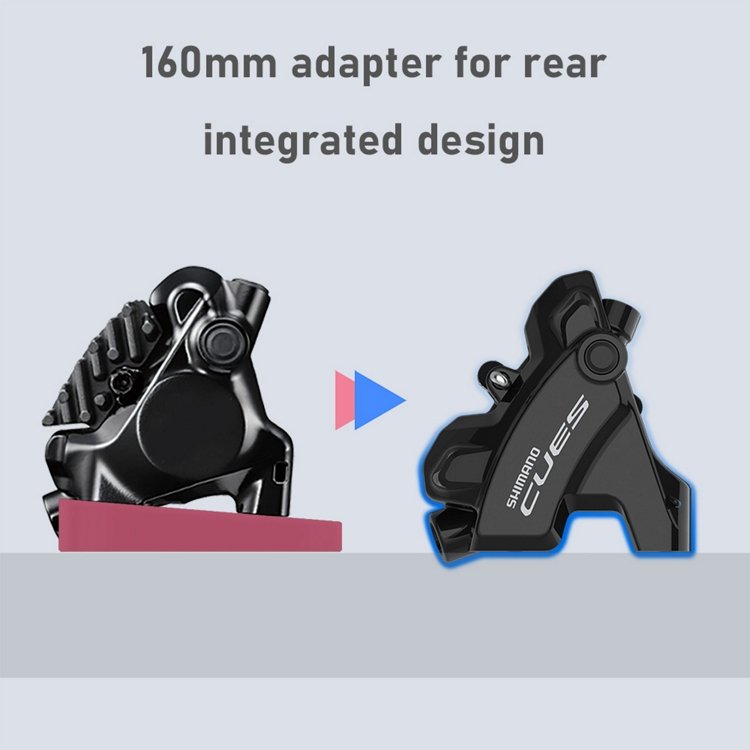 Shimano CUES BR-U6030 Disc Brake Caliper - Flat Mount | 2-Piston - rear (R) | 160mm