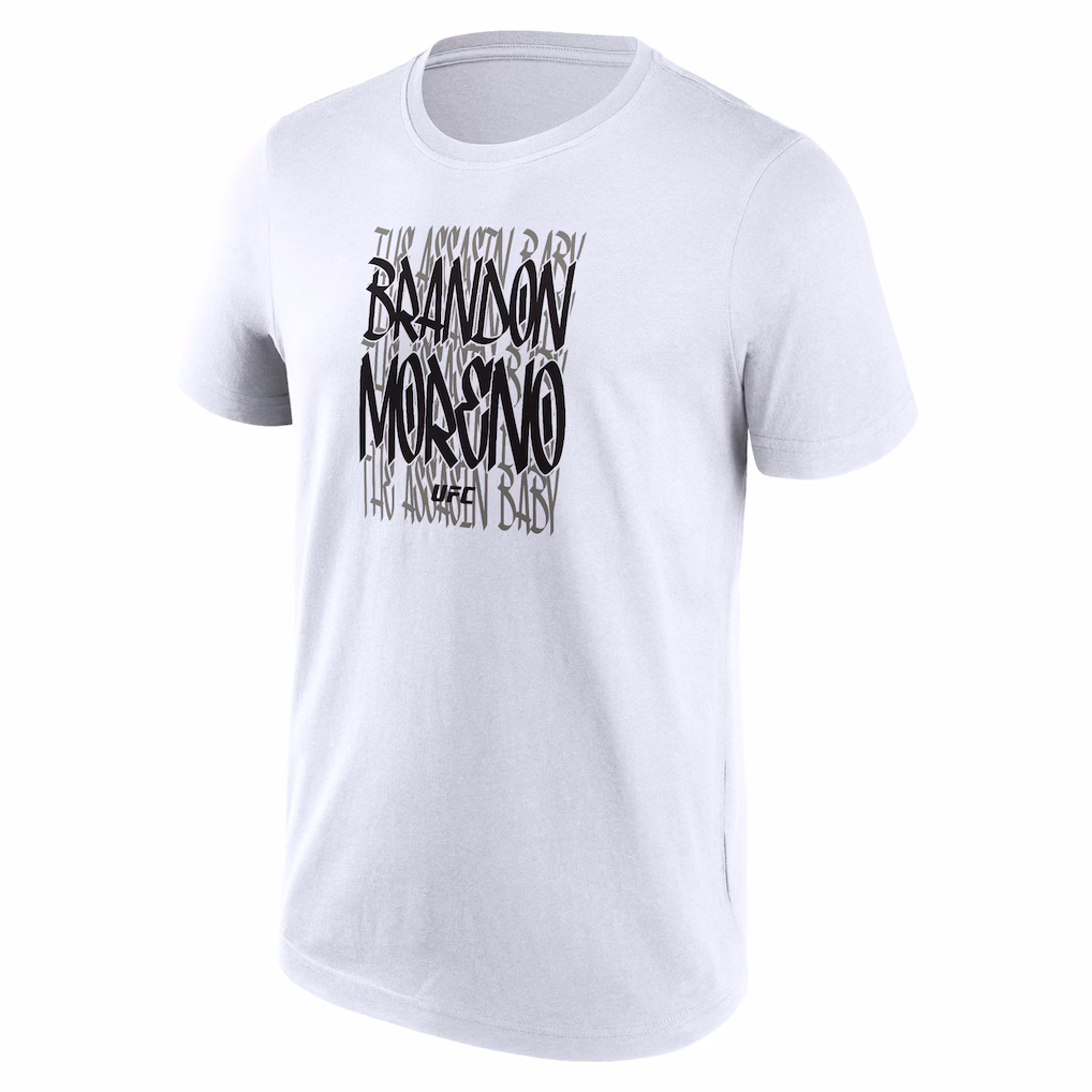 UFC Brandon Moreno Street Tag T-Shirt - White - Mens