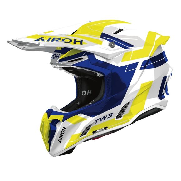 Airoh TWIST 3 cross helmet - DYNASTY 2026 - Blue / YellowRef: AR1535