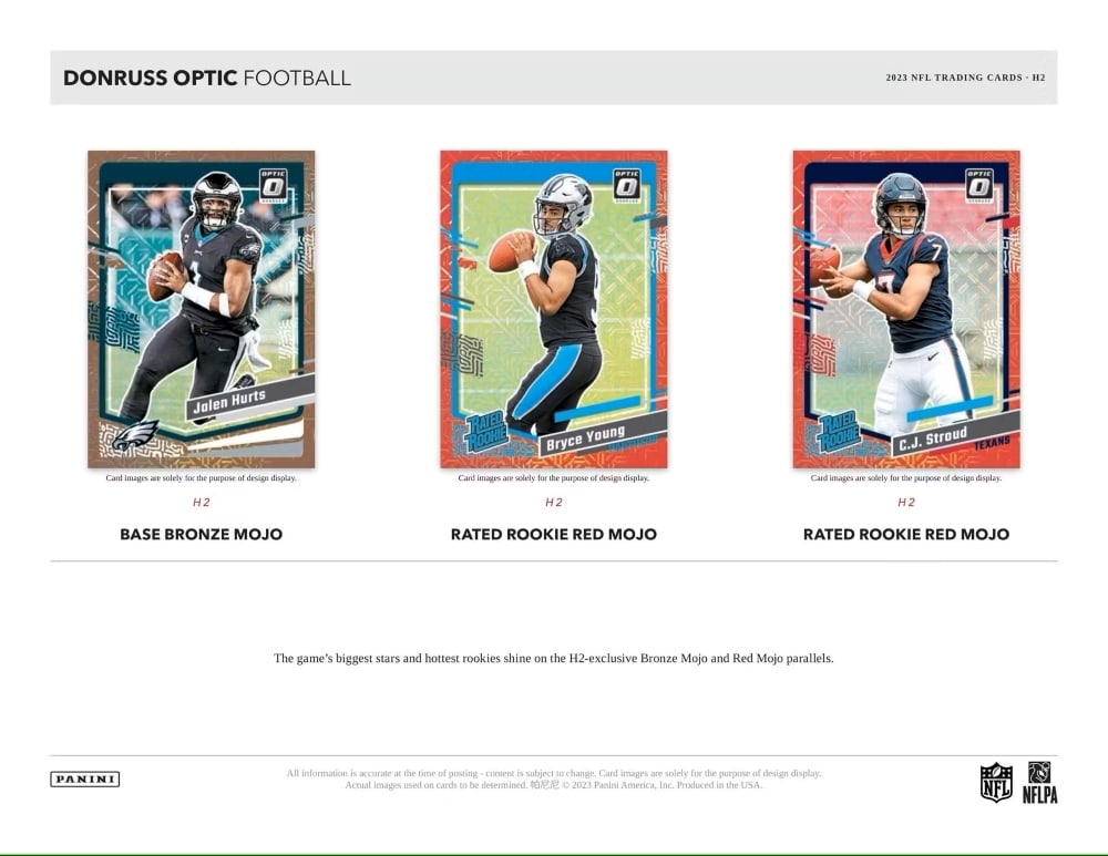 2023 Panini Donruss Optic NFL Football H2 Box