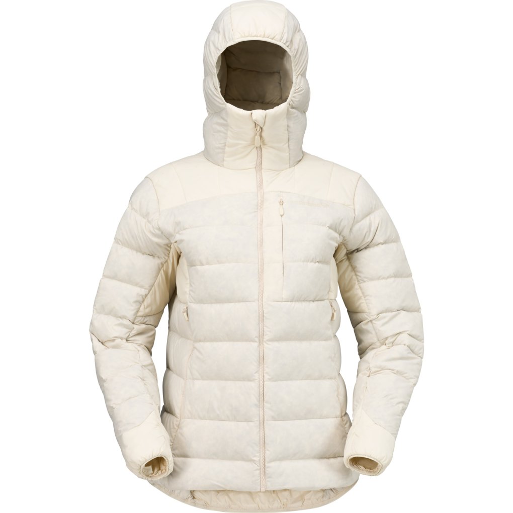 Norrona femund down700 Zip Hood Jacket Women - Oatmeal