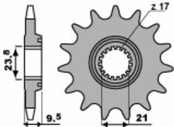 PBR Standard Steel Output Sprocket 2134 - 520Ref: Pbr00685A / 1077583001