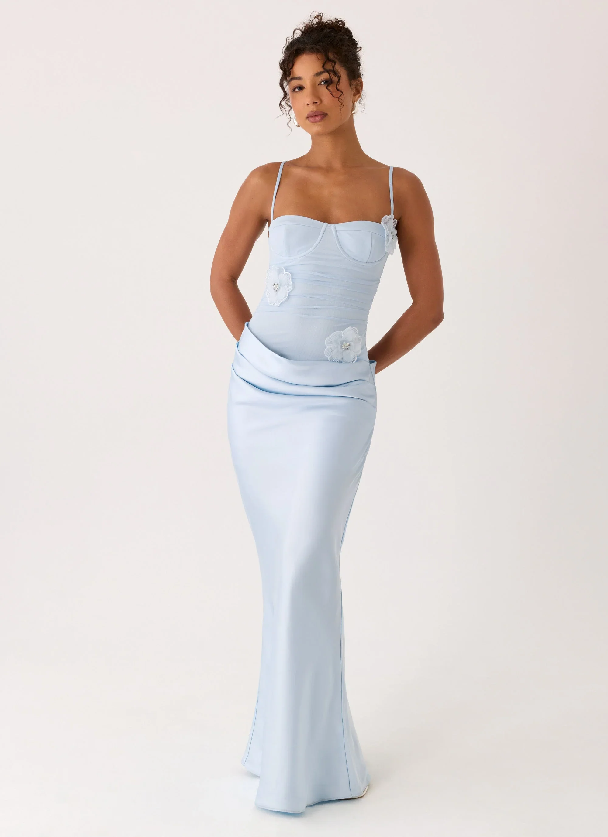 Peasella Maxi Dress - Blue