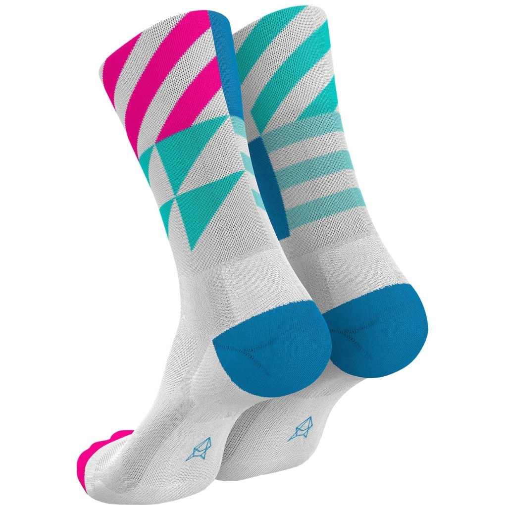 INCYLENCE Ultralight Elements Socks - White Blue Pink
