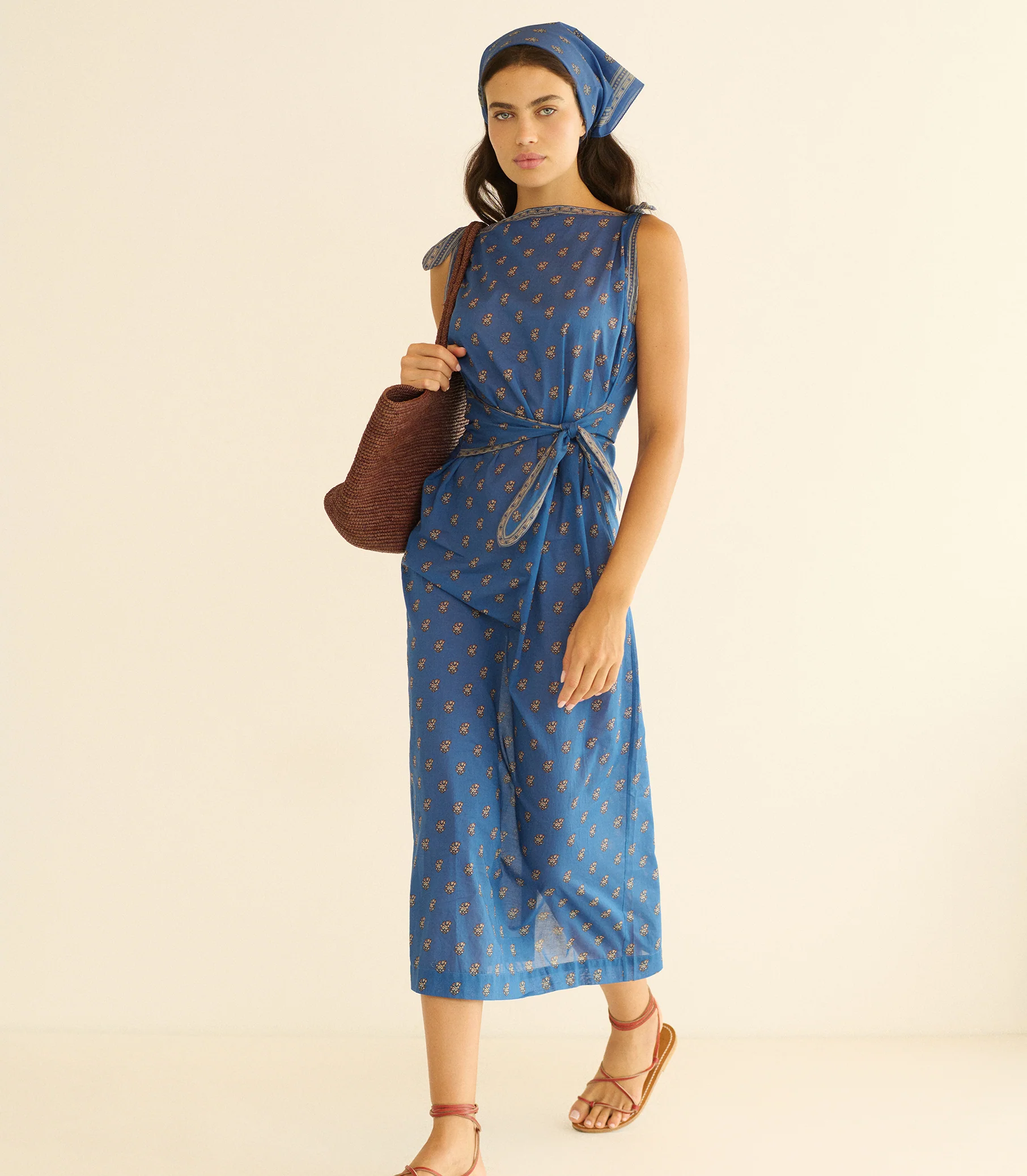 Amorette Midi Dress - Eartha Paisley