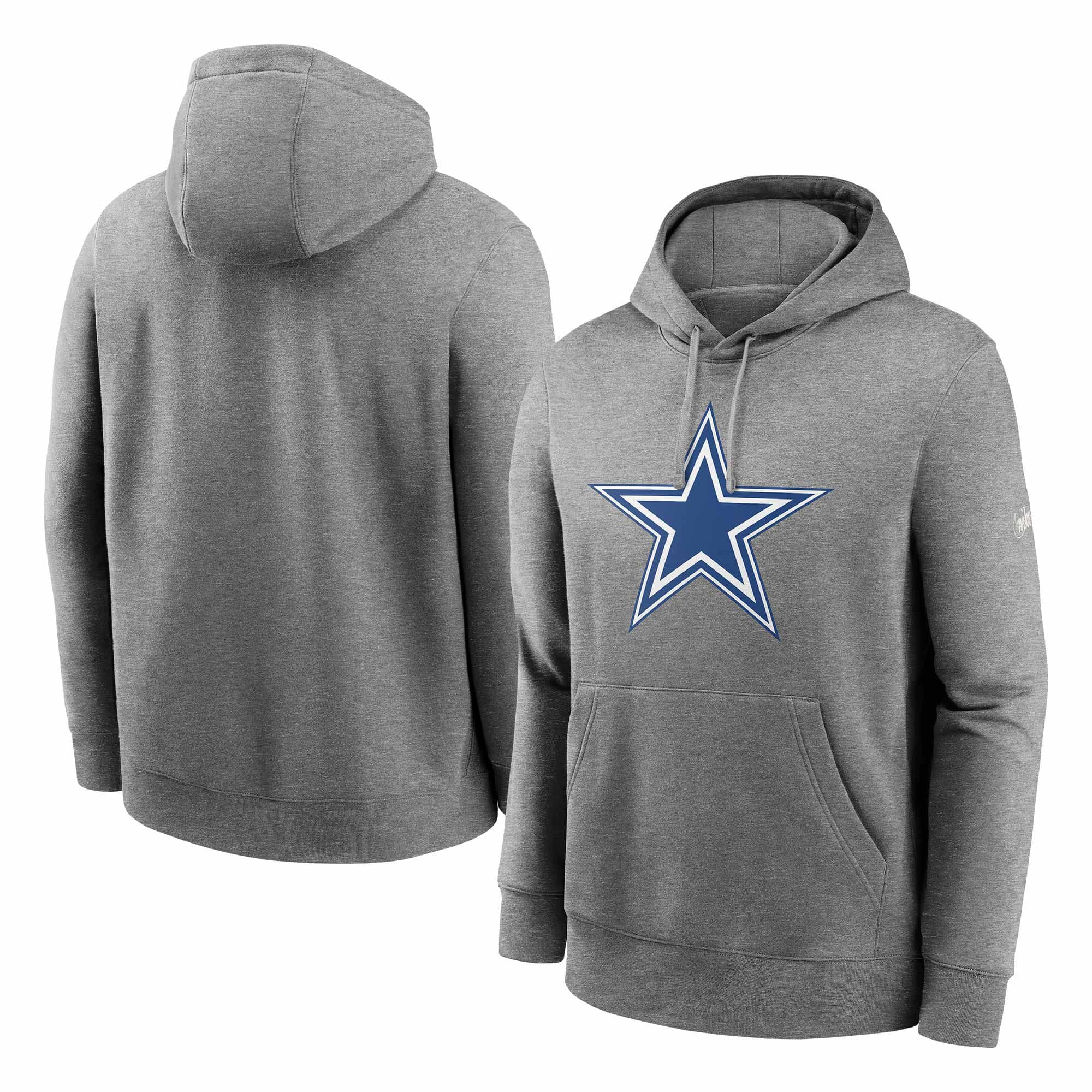 Dallas Cowboys Rewind Throwback Fleece NFL Hoodie Grey