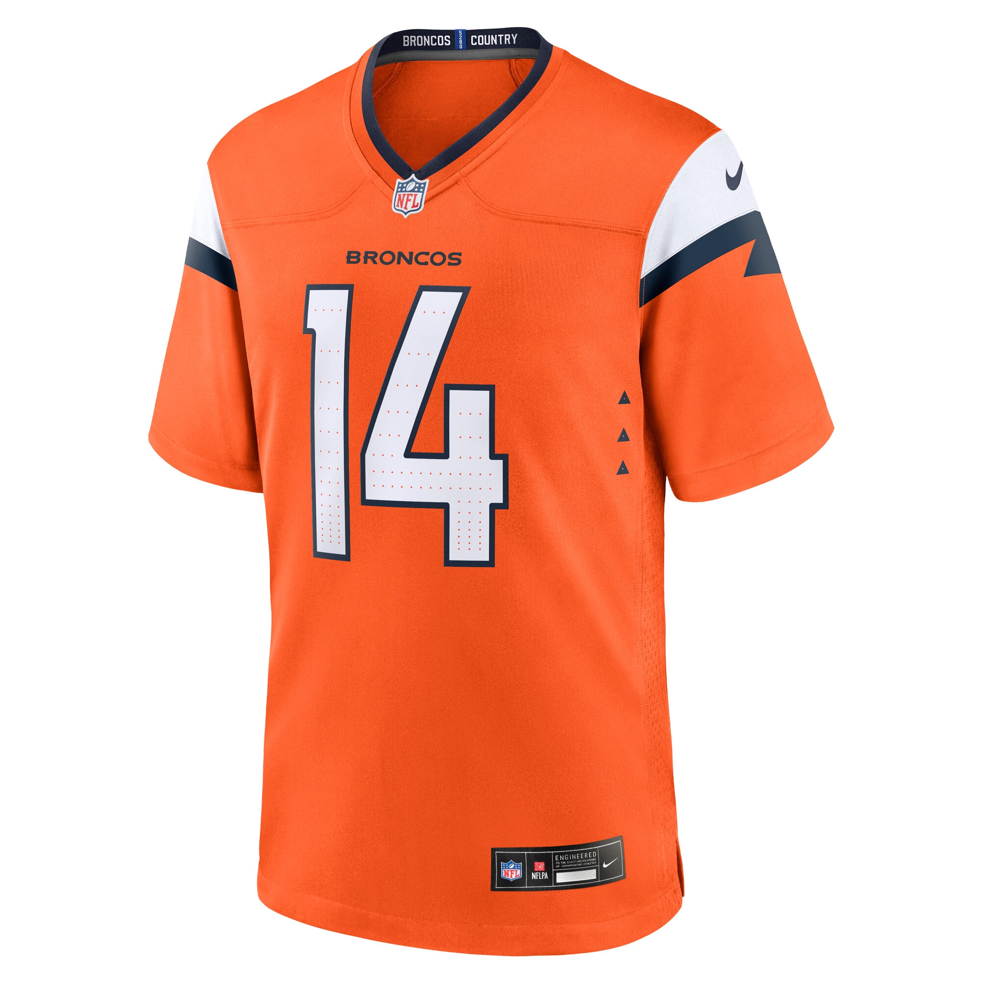 Courtland Sutton #14 Denver Broncos Nike Game NFL Jersey Orange