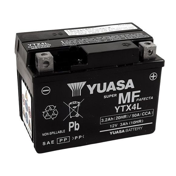 Yuasa YTX4L-Y- Farm Battery Acid Type Maintenance FreeRef: ytx4l -y-