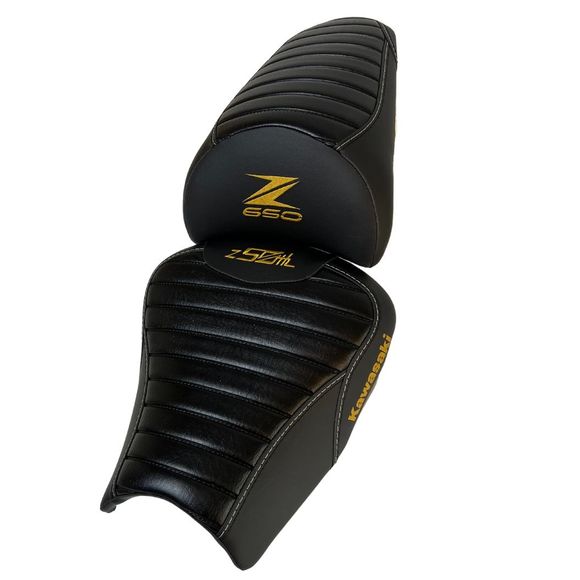 Berry Sellerie Vintage Gold - Yellow Comfort SeatKAWASAKI 650 Z 650 ABS - 2020 - 2023Ref: Bey0029 / Z650 20-22 Ed Vintage