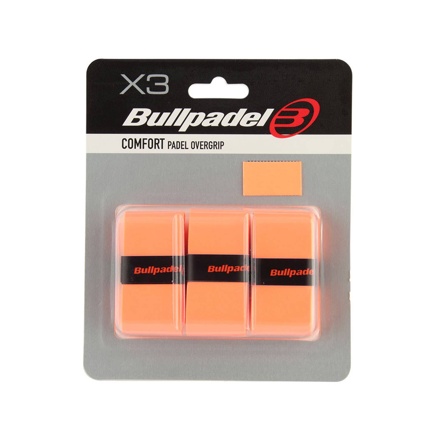 3 ORANGE BULLPADEL GB-1200 OVERGRIPS