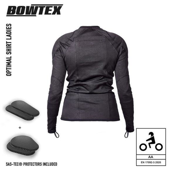 Bowtex OPTIMAL Shirt Ladies Protective Jacket - CE AA - BlackRef: Bow0046