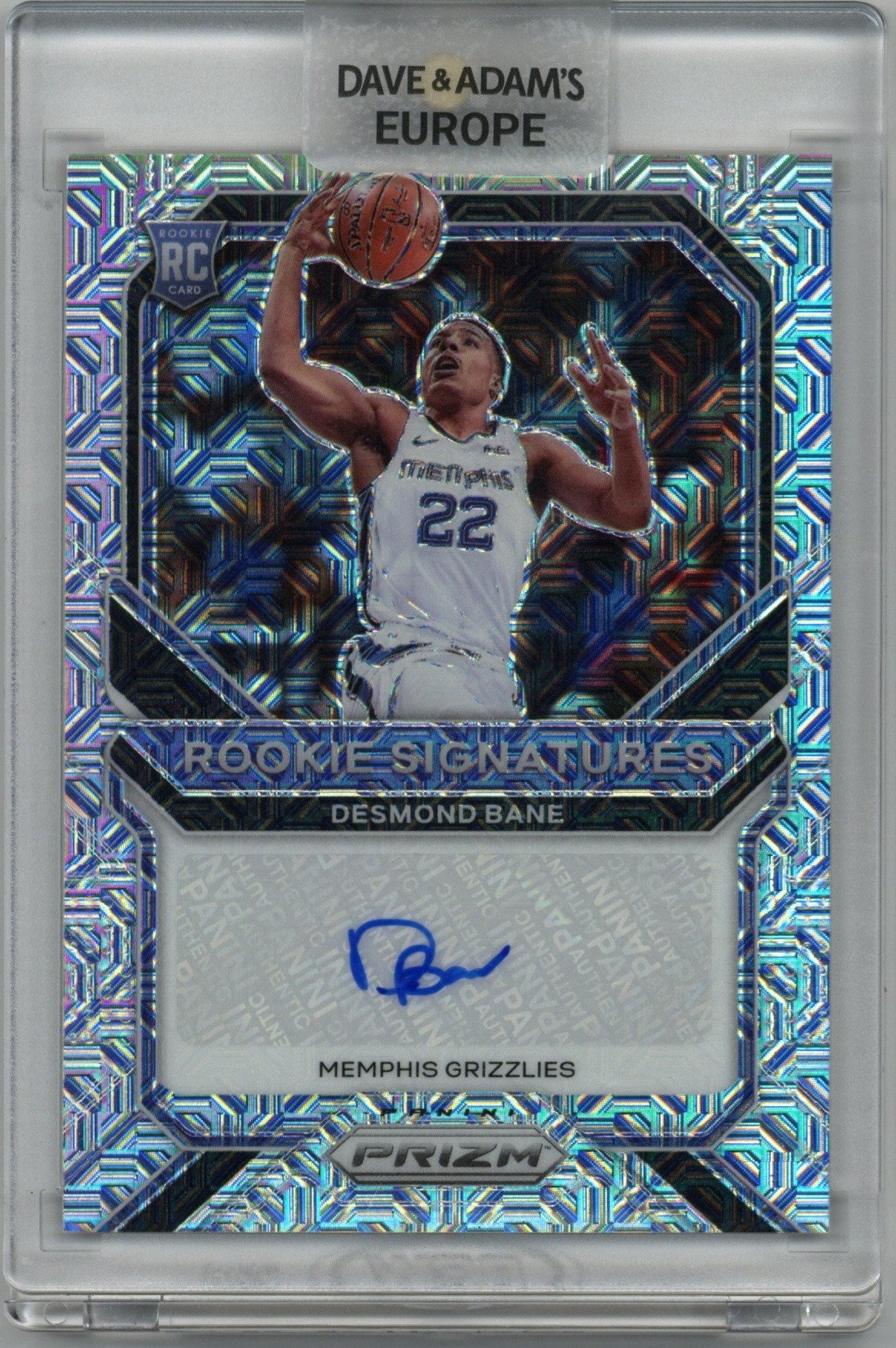 2020/21 Panini Prizm Desmond Bane Mojo Prizm Auto Card #RS-DBN 23/25
