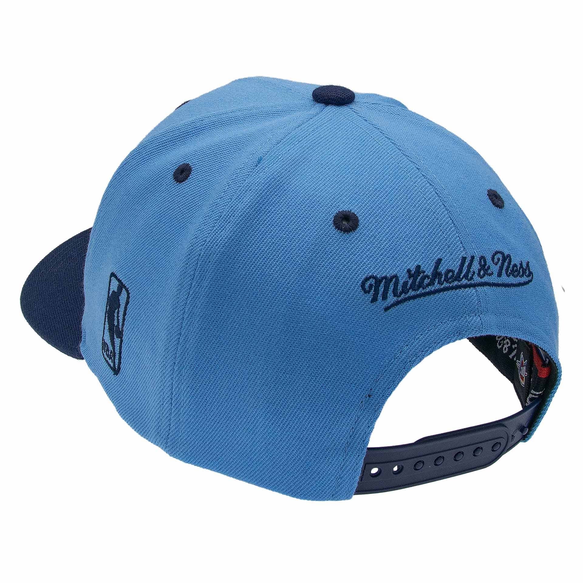 Oklahoma City Thunder Team Arch Classic Red Stretch-Snap NBA Cap Blue