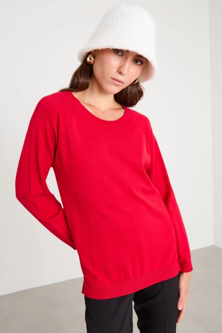 Cloche in bouclé fabric - WHITE