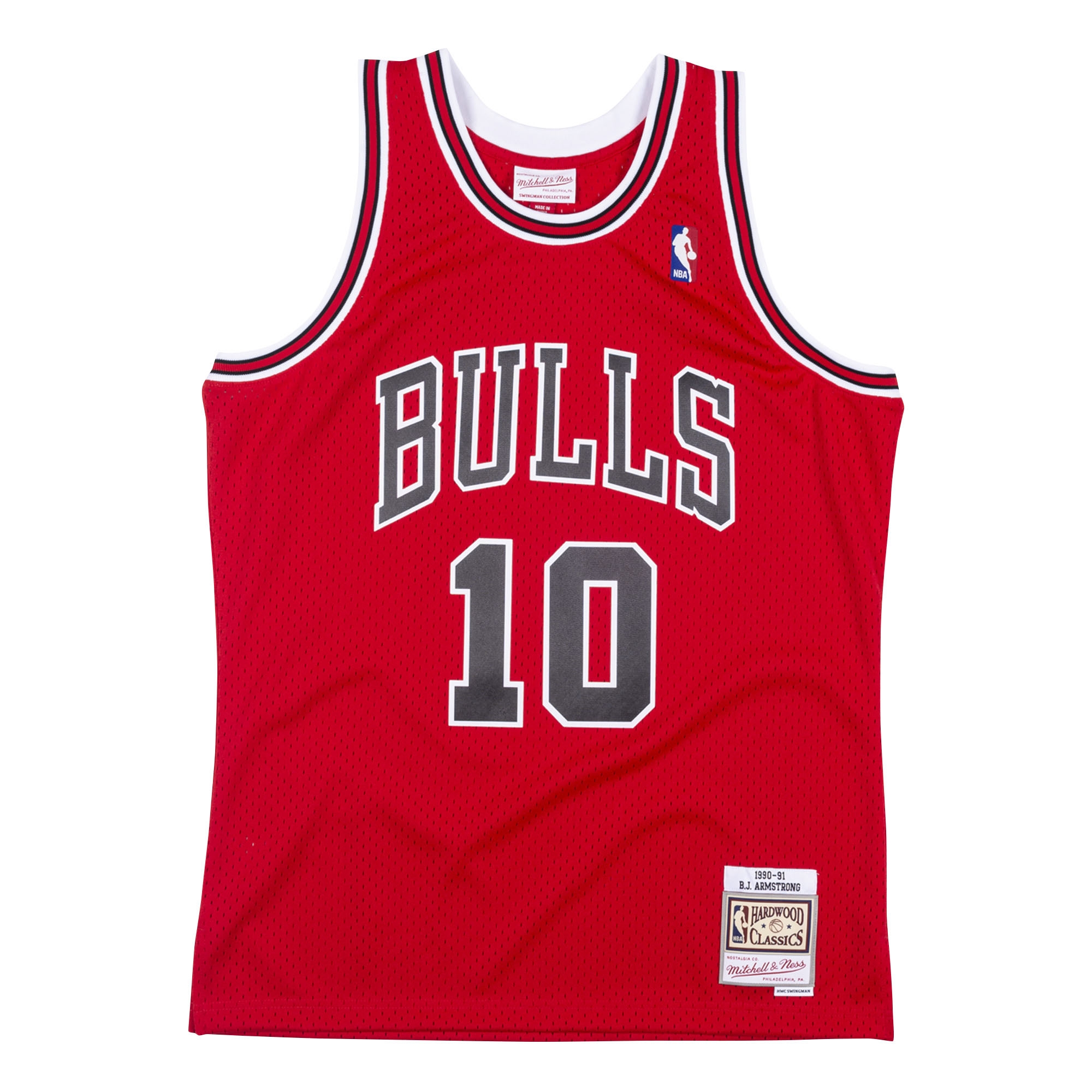 B.J. Armstrong #10 Chicago Bulls 1990-91 Swingman NBA Jersey Red