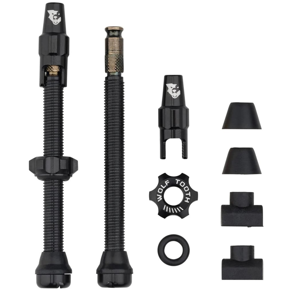 Wolf Tooth Valve Stem Kit - Tubeless | Clik Valve (SCV) - black