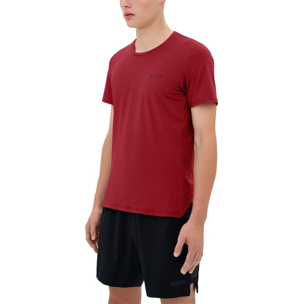 CEP The Run Round Neck T-Shirt V5 Men - dark red