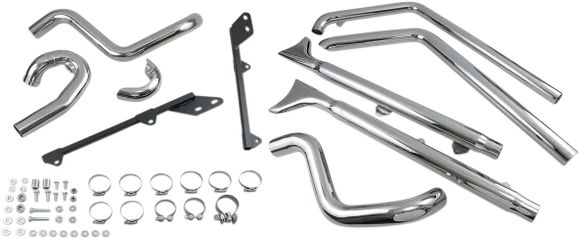 Ligne Complète Bassani Xhaust Fishtail DualsRef : BAXH00063A / 18001743