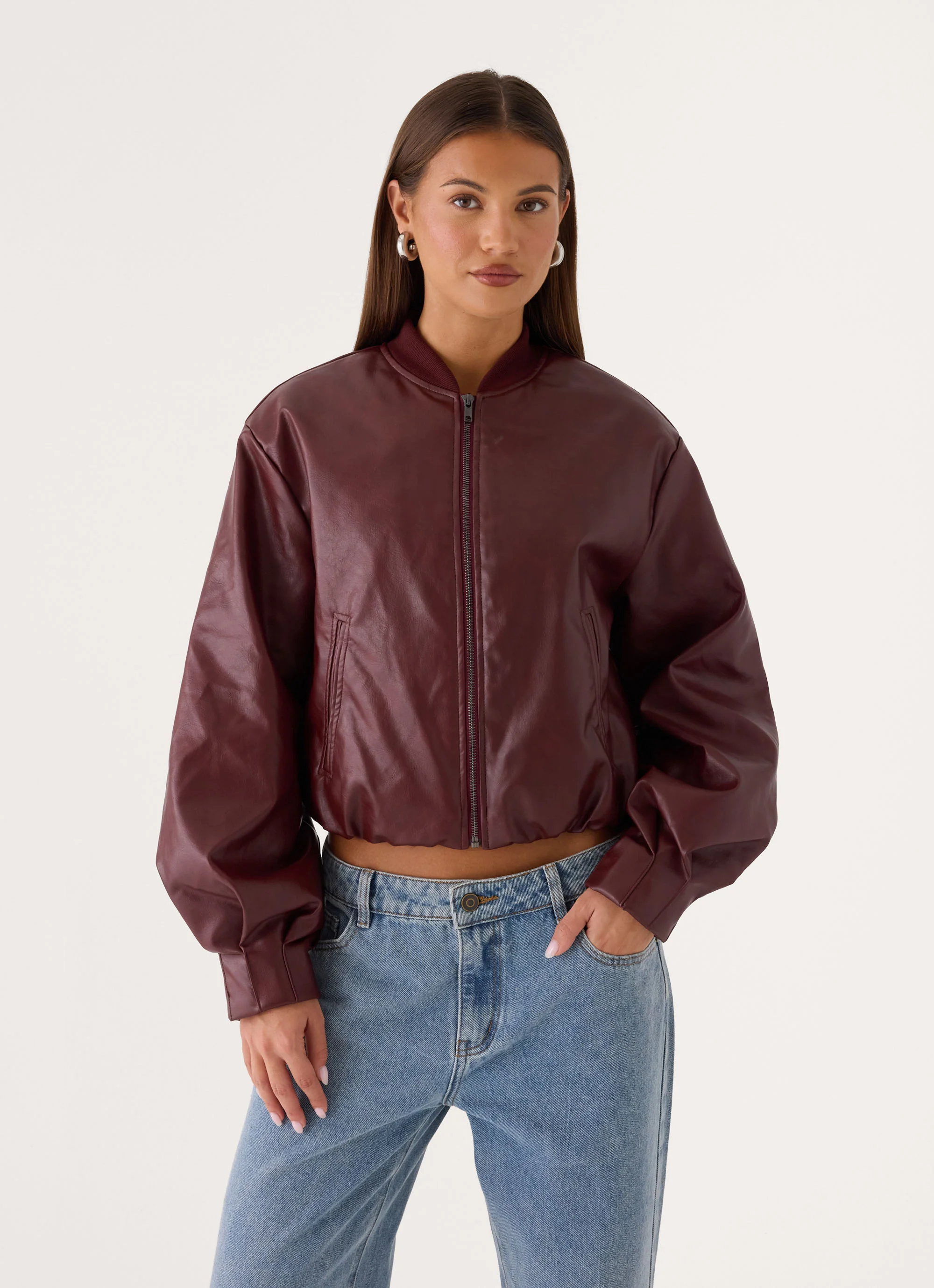 Canyon Bomber Jacket - Burgundy