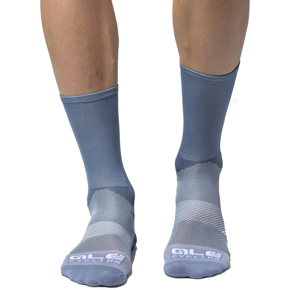 Alé Color Block T-Care Plus Cycling Socks - steel blue
