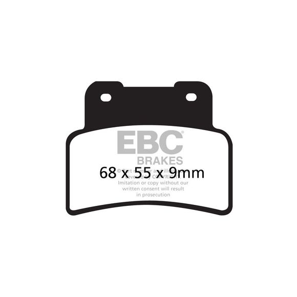 EBC Sinter Sintered Metal front brake padsRef: Fa432Hh / 17210996