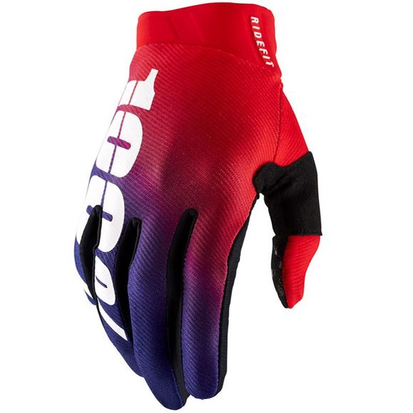 Gants cross 100% RIDEFIT - KORP 2023 - Rouge / BleuRef : CE1239
