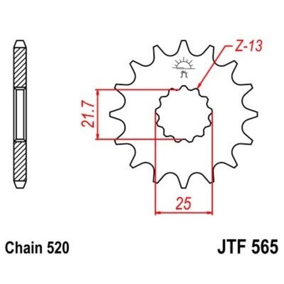 JT. anti-noise steel 565 - 520Ref: JTC01746A / 1074288001