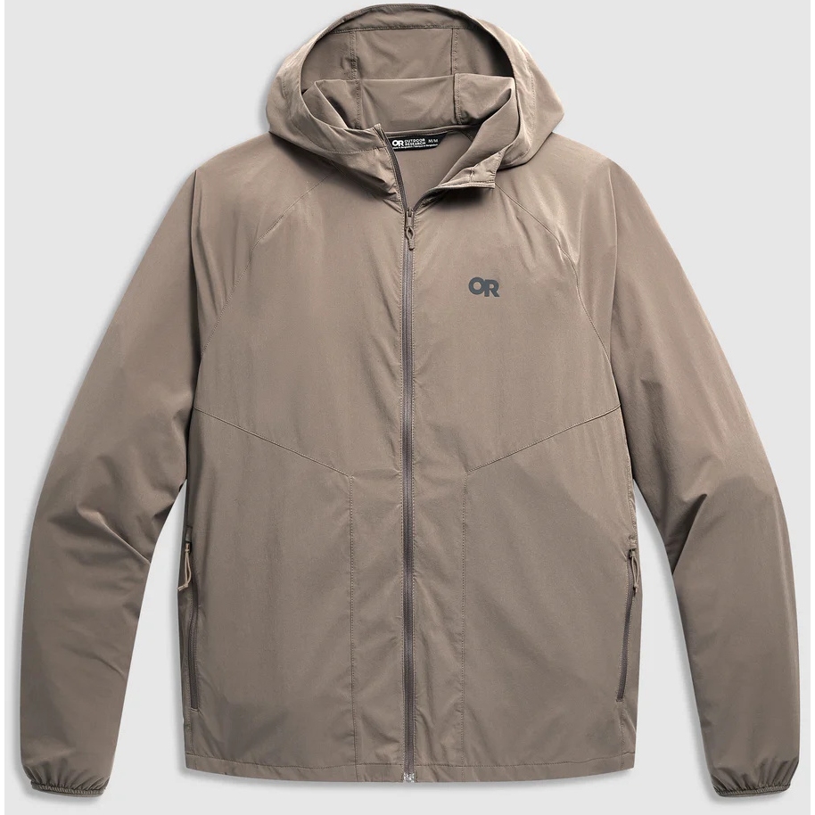 Outdoor Research Astroman Full Zip Sun Hoodie Men - gravel
