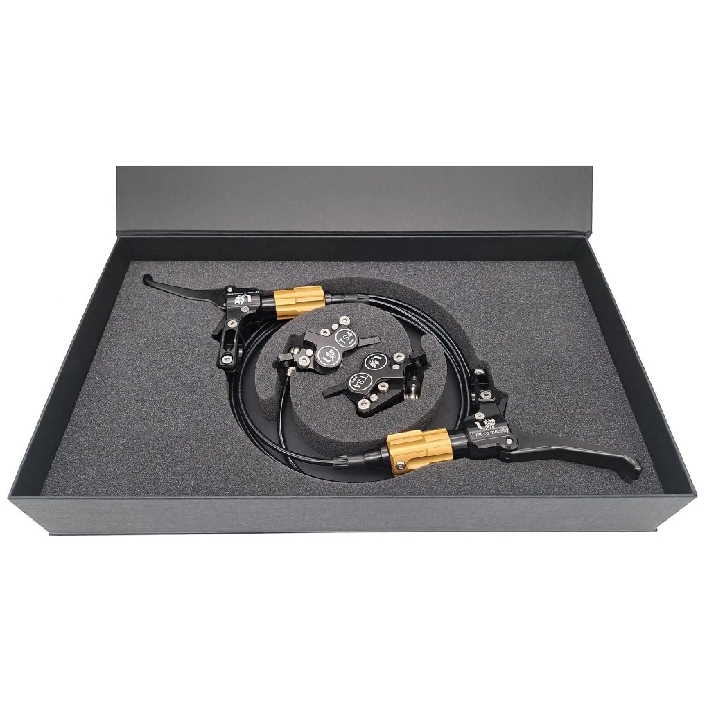 U-micro mobility TS4 POWER Disc Brake Set | 4-Piston - black