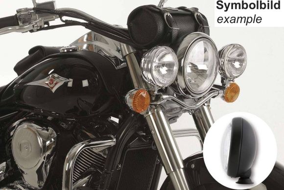 Hepco & Becker Twinlight (road) lights with bracket and cable - blackKAWASAKI 900 VULCAN 900 CLASSIC (VN900B) - 2006 - 2017Ref : HBE02515A / 4002501 00 01